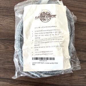 Lava Lock ½" x ⅛" x 15' High Temp Adhesive Smoker Gasket Pellet Grey